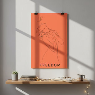 Affiche Embrasser la liberté : La femme et l'art de la lig