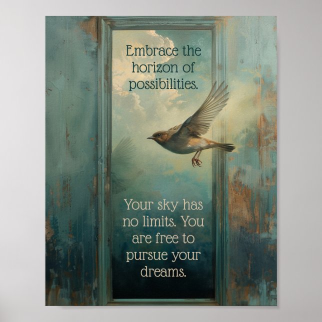 Affiche Embrasser les possibilités (Devant)