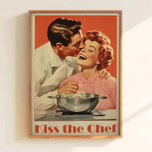 Affiche Embrassez l'art de la cuisine Imprimé Cuisine Art