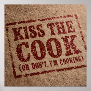 Affiche Embrassez Le Cuisinier
