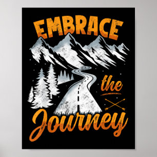 Affiche Embrassez Le Voyage - Citation Inspirationnelle Mo