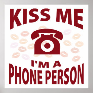 Affiche Embrassez-moi que je suis une personne de