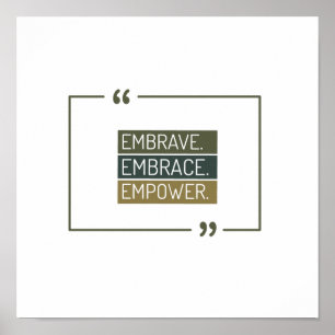 Affiche Embrave, Embrave, Embrave, Empower