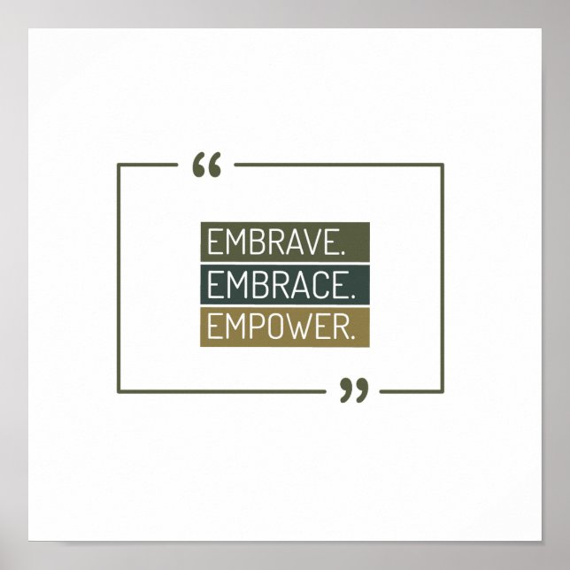 Affiche Embrave, Embrave, Embrave, Empower (Devant)