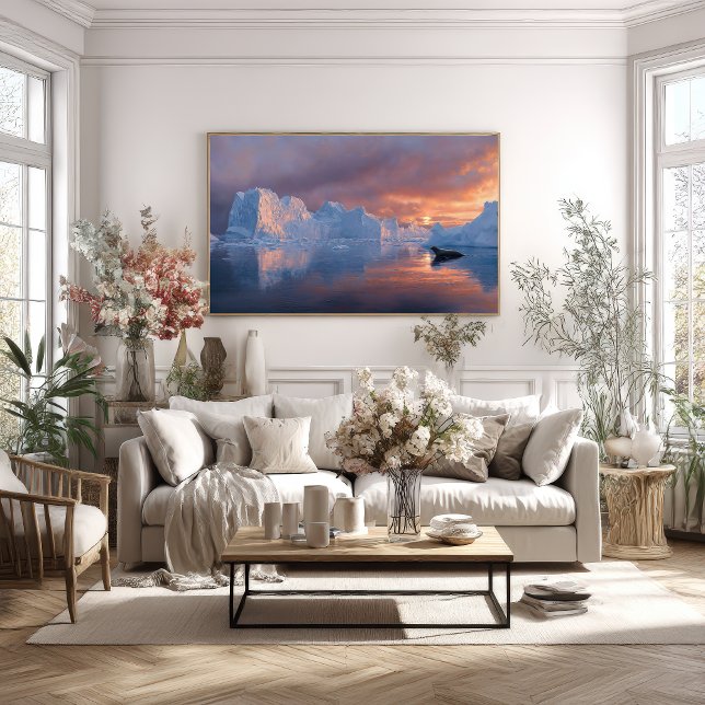 Affiche Embre Antarctique : Le répit du coucher de soleil  (Créateur téléchargé)