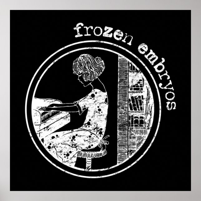 Affiche Embryons Congelés Ma Soit-On Appelée Vie Détruite (Devant)