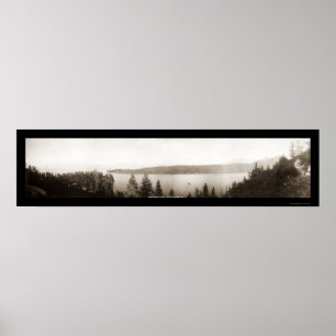 Affiche Emerald Bay Lake Tahoe Photo 1906