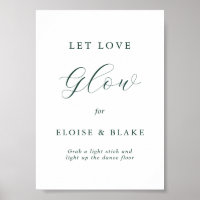 Emerald Green Botanical Vintage Laisser l'amour br