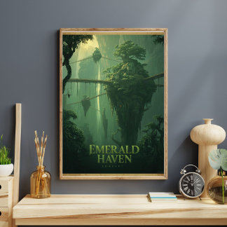 Affiche Emerald Haven - Forêt de Fantaisie Suspendue