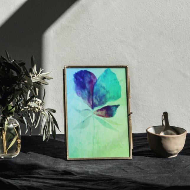 Affiche Émeraude Verdure Aquarelle Magique Florale (Créateur téléchargé)