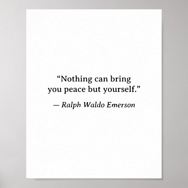 Affiche Emerson Inspirational Peace Wall Art (Devant)
