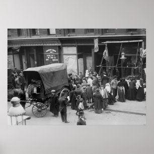 Affiche Émeute de viande de New York, 1910