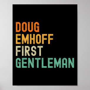 Affiche Emhoff Comme Premier Mari Kamala Harris