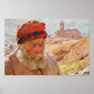 Affiche Emile Claus - Ampelio, ancien pêcheur de Bordigher