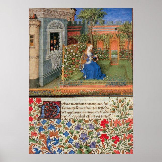 Affiche Emilia dans l'enluminure médiévale du jardin de ro (Devant)