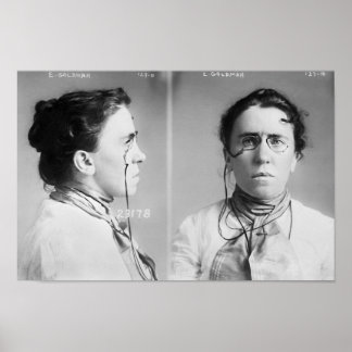 Affiche Emma Goldman Mugshot