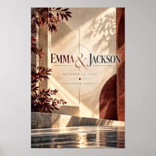 Affiche Emma & Jackson Cadeau de mariage personnalisé pour