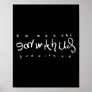 Affiche Emmanuel Dieu Avec Nous Double Signification Scrip