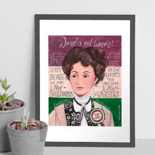 Affiche Emmeline Pankhurst   votes pour les femmes   Poste
