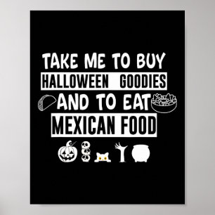 Affiche Emmène-moi acheter des friandises d'Halloween et m