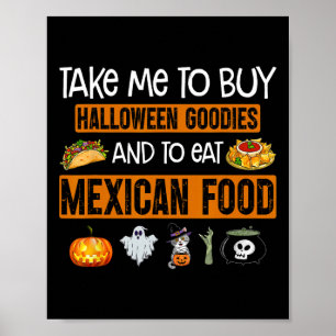 Affiche Emmène-moi acheter des friandises d'Halloween et m