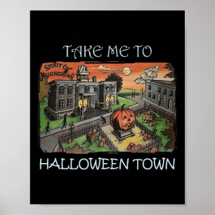 Affiche Emmenez-Moi Au Costume Halloween Town Halloween