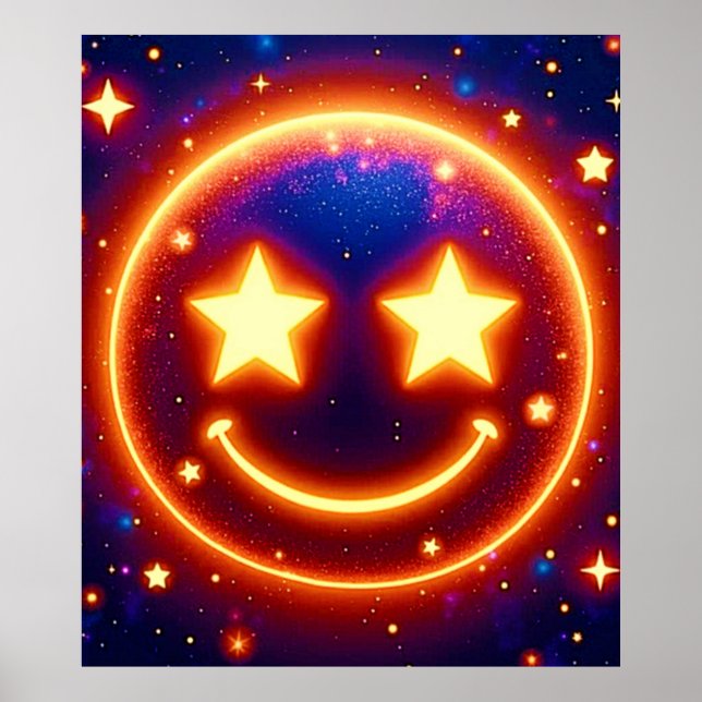 Affiche Emoji Étincelant (Devant)