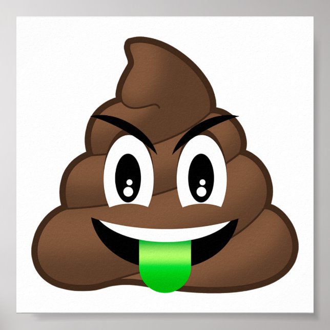 Affiche Emoji, fou fou de langue verte (Devant)