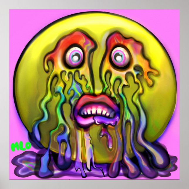 Affiche Emoji Pleurant Tes Arc-En-Ciel Tears Graphique Imp (Devant)