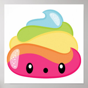 Affiche Emoji Raimbow Poop !