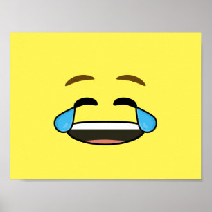 Affiche Emoji riant