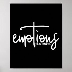 Affiche Émotions Sentent-Ils Problèmes De Santé Mentale In