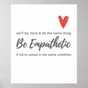 Affiche Empathie - Soyez empathique