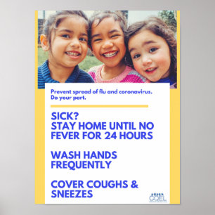 Affiche Empêcher la propagation des virus 🦠 à la mère de