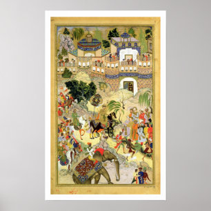 Affiche Empereur Akbar's triumphant entry into Surat, frai