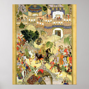 Affiche Empereur Akbar's triumphant entry into Surat, frai