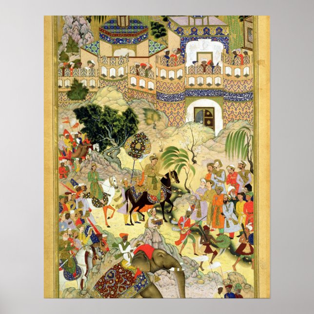 Affiche Empereur Akbar's triumphant entry into Surat, frai (Devant)