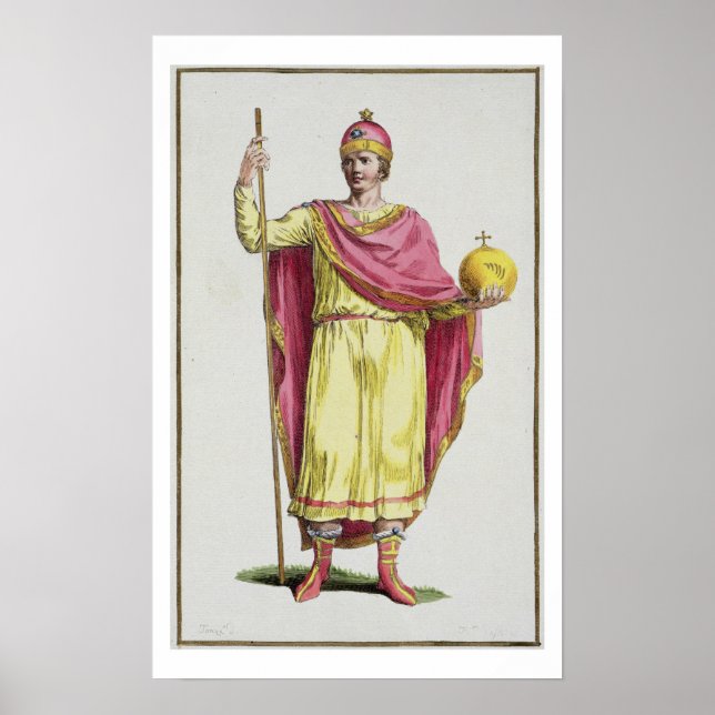 Affiche Empereur Otto III (980-1002), gravé par Pierre Du (Devant)