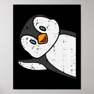 Affiche Empereur Penguin Vague Mignonnes Garçons Filles En