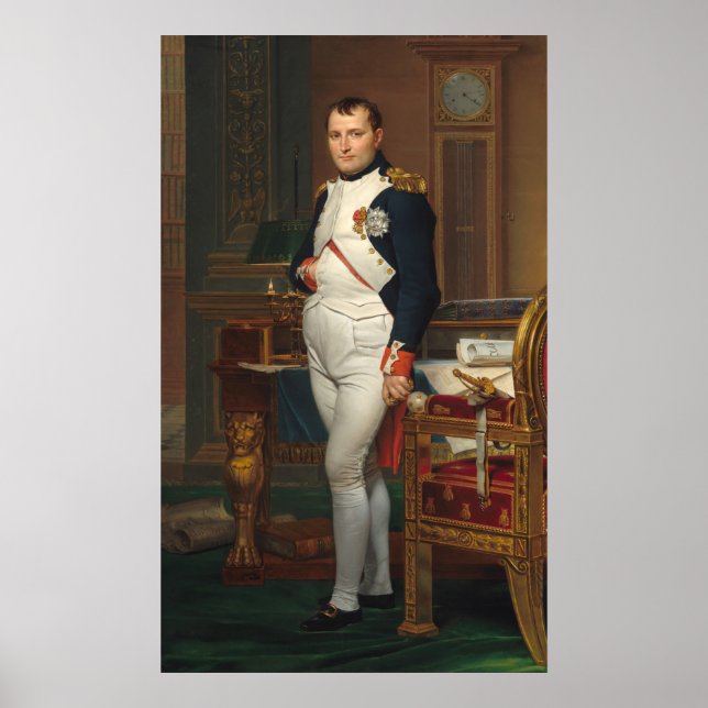 Affiche Emperor Napoleon - Jacques-Louis David Fine Art (Devant)