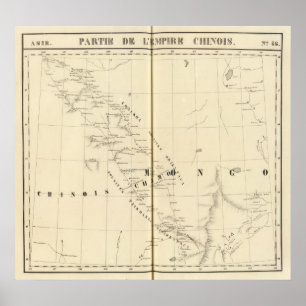 Affiche Empire chinois, Asie 46