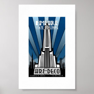 Affiche - Empire State Building Art déco