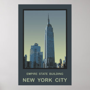Affiche Empire State Building de New York City