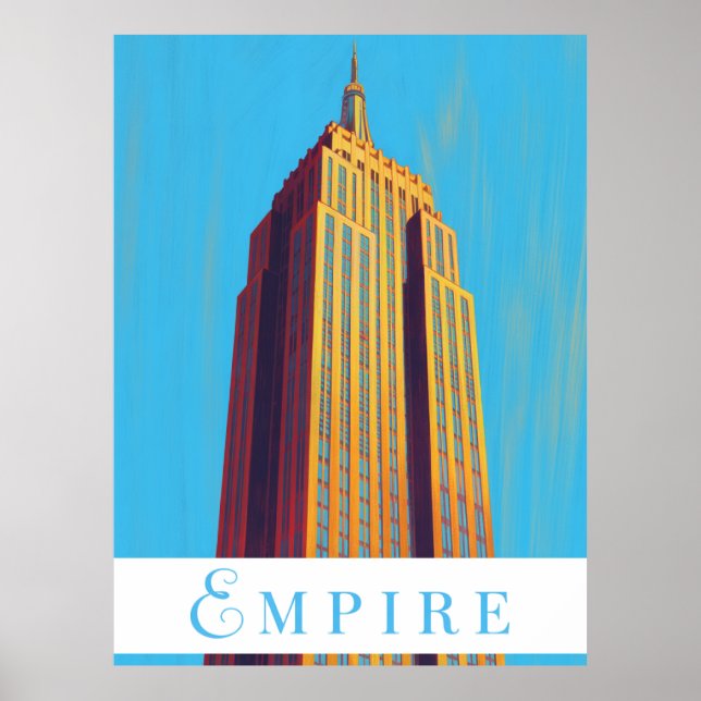Affiche Empire State Building New York City (Devant)