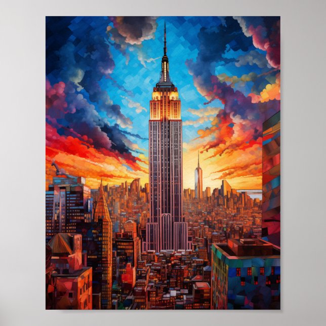 Affiche Empire State Building New York USA (Devant)