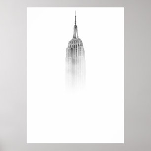 AFFICHE EMPIRE STATE BUILING SKETCH