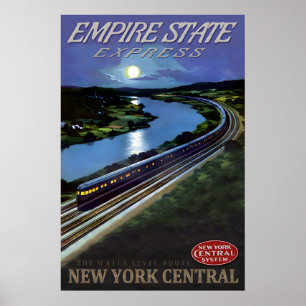 Affiche Empire State Express New York Central Railroad