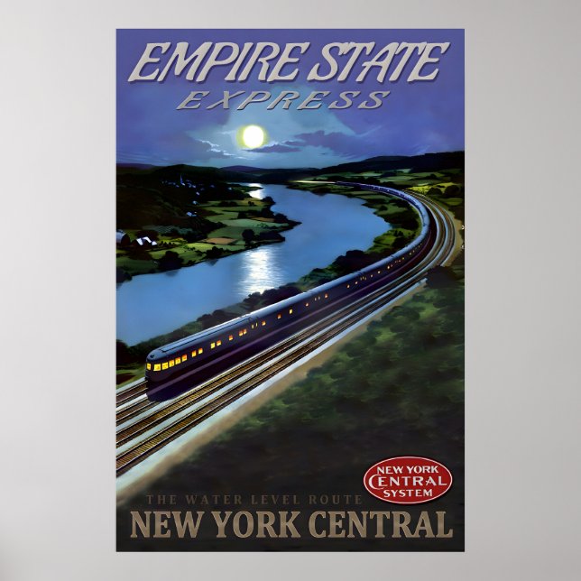 Affiche Empire State Express New York Central Railroad (Devant)