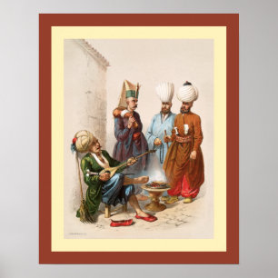 Affiche Empire turc~ottoman~ Istanbul~ Jean Brindesi ~