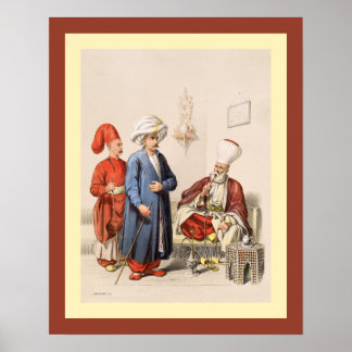 Affiche Empire turc~ottoman~ Istanbul~ Jean Brindesi ~